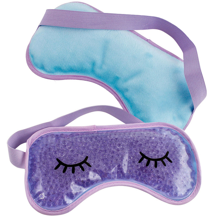 2 Gel Bead Eye Mask Anti Age Dark Circle Cold Compress Cooling Heat Pad Ice Pack