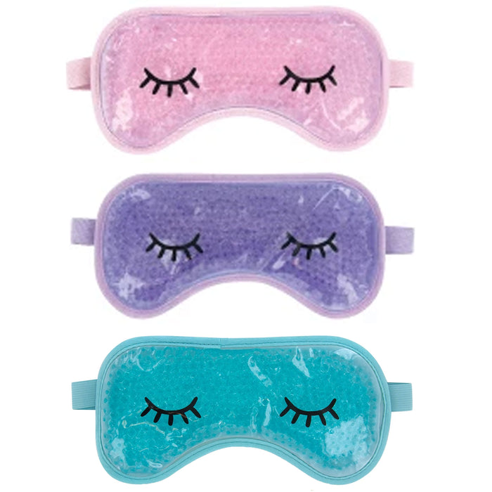 2 Gel Bead Eye Mask Anti Age Dark Circle Cold Compress Cooling Heat Pad Ice Pack