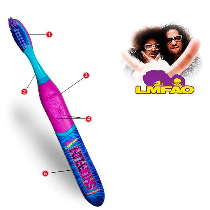 Brush Buddies Singing Toothbrush LMFAO Sexy And I Know It Plays 2 Music Songs