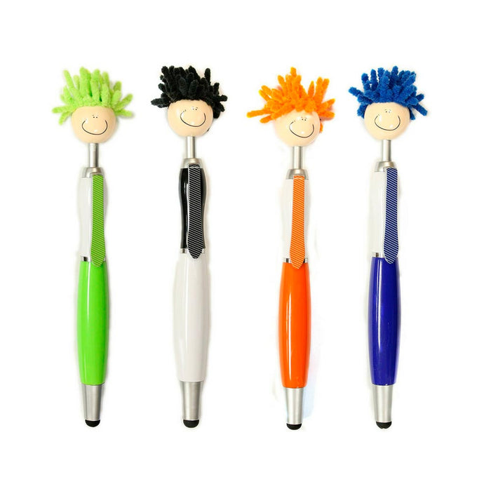 1 Pc Techie Tom 3-in-1 Stylus Pen Screen Duster Mop Topper Cleaner MopTopper