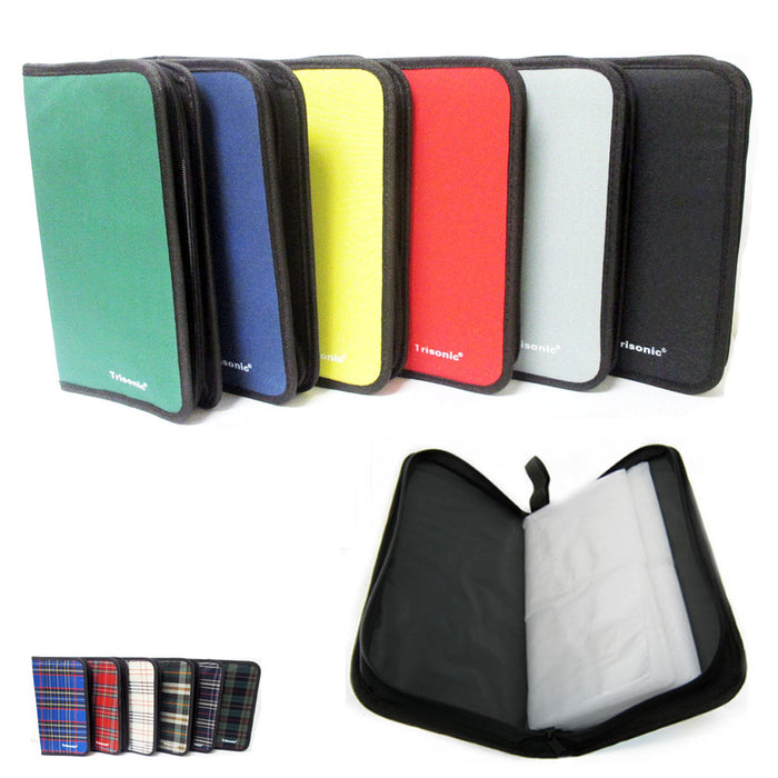 CD DVD Holder Wallet 64 Discs Travel Bag Case Album Organizer Media Storage New