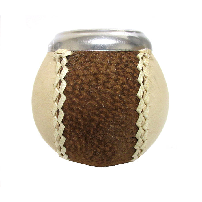 ARGENTINA MATE GOURD YERBA TEA CUP WITH STRAW BOMBILLA ARTISAN HANDMADE KIT 2986