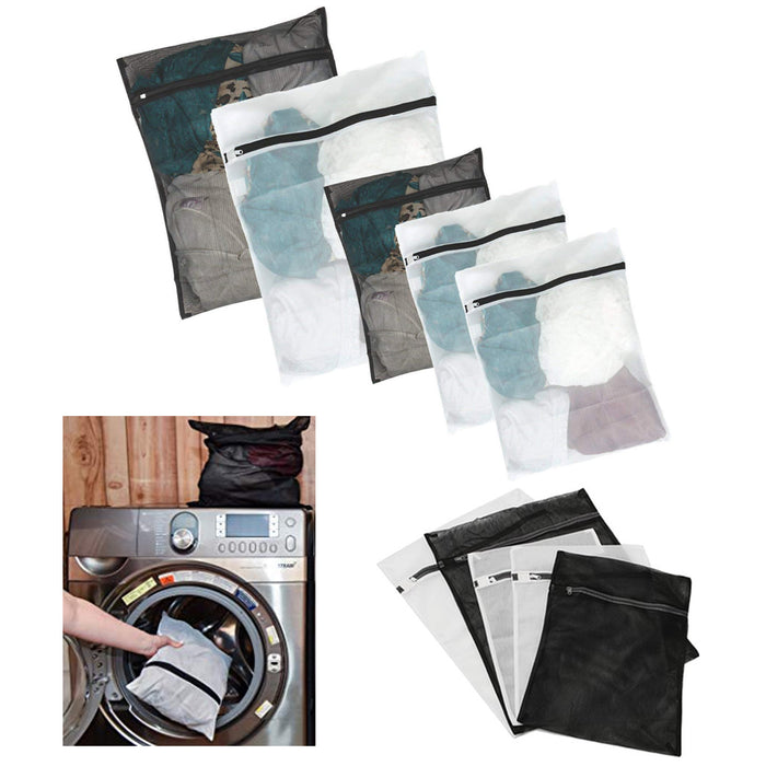 5 X Laundry Wash Bag Lingerie Mesh Delicate Bra Underwear Pantie Hose Sock L XL