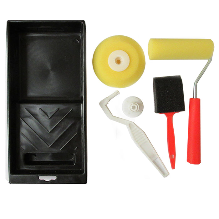 Paint Kit Foam Roller Brush 11" Tray Painting Tool Rollers 4 Pieces DIY Project
