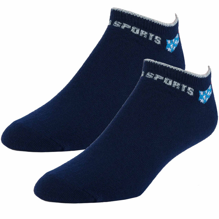 12 Pairs Men Women No Show Socks Sports Running Casual Crew Athletic Navy 10-13