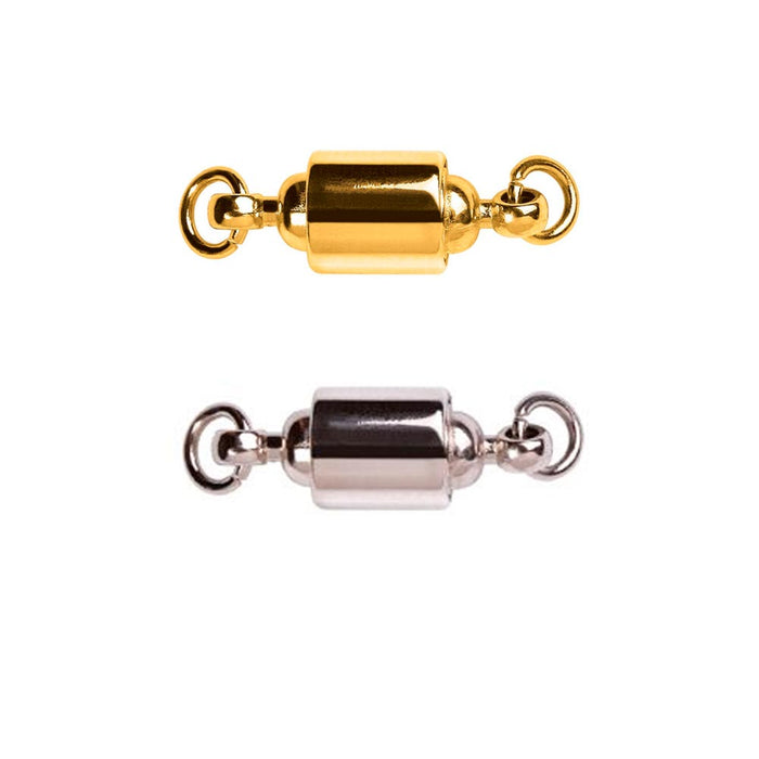 6 Pc Magnetic Jewelry Clasp Set Gold and Silver Tone Extender Chain Lobster Hook
