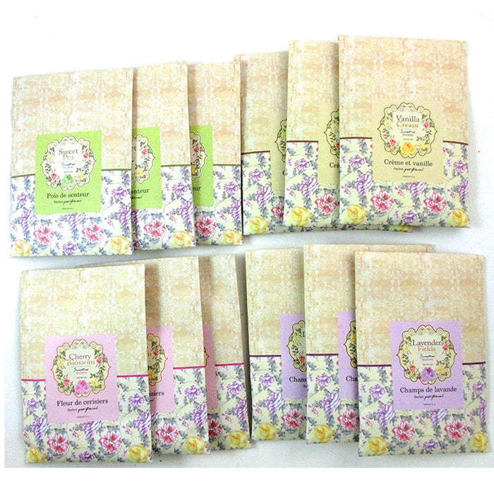 24Pcs Scented Fragrance Home Wardrobe Drawer Perfume Sachet Bag Mini Pouch Favor