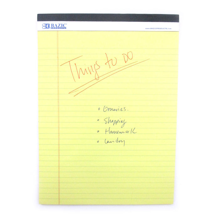 6 Pc Legal Pads Ruled Perforated Writing Pad 50 Sheets Letter Size 8.5 x 11.7