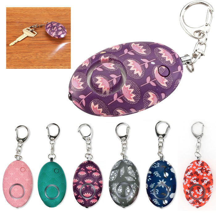 2 Pc Security Emergency Personal Alarm Keychain LED Survival Siren Self Defense