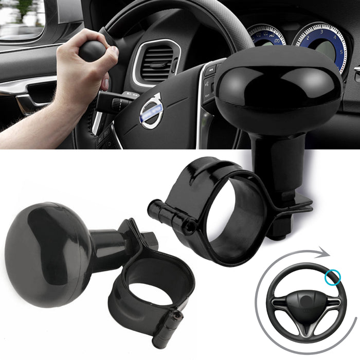 Universal Steering Wheel Knob Spinner Auto Heavy Duty Suicide Car Black Handle