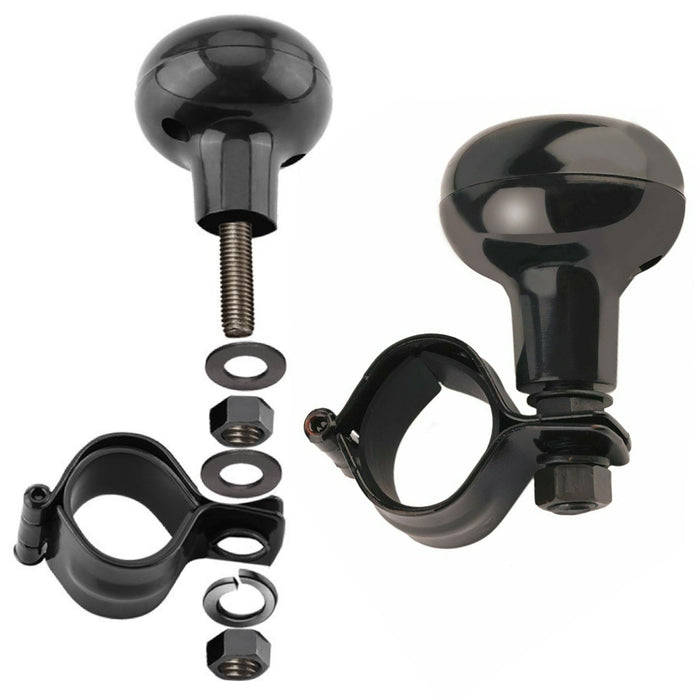 Universal Steering Wheel Knob Spinner Auto Heavy Duty Suicide Car Black Handle