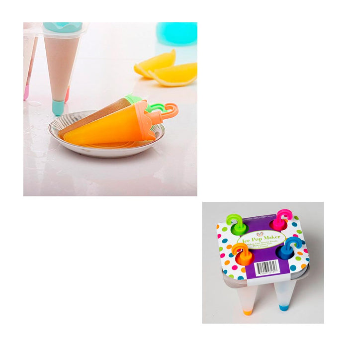 8 Umbrella Ice Pop Maker Mold Popsicle Dessert Ice Cream Frozen Pops Cake Treats