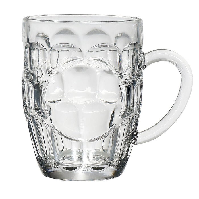 Set of 6 Pilsner Glasses Clear 16 Oz Beer Glass Cups Coffee Tea Mug Hot Cold