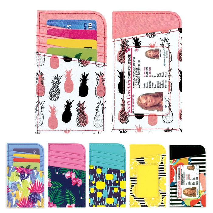 1 Womens RFID Multi Card Case Wallet Front Pocket Slim ID Holder Blocking Travel