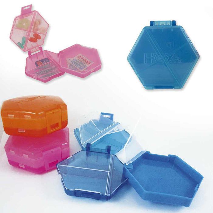 7 Compartment Large Pill Medicine Container Case Organizer Box Tray 3 Layer New