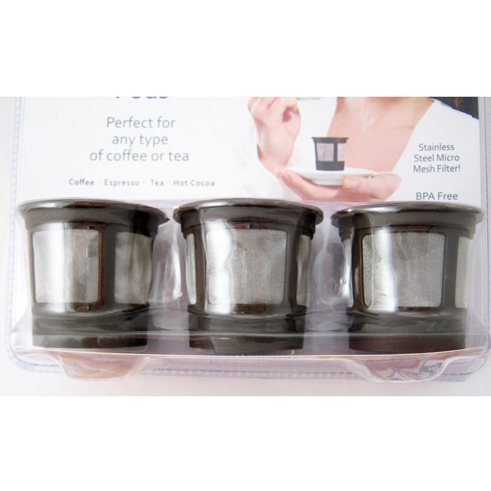 6 Pack Reusable K Cups Keurig Coffee Machine Maker Refillable Filter Cup Pods !