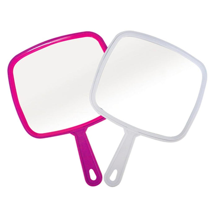 1 Hand Held Paddle Mirror TV Shape Medium 5.5" X 7" Vanity Cosmetic Makeup Salon