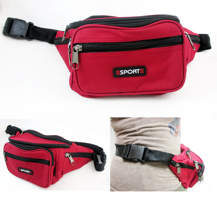 1 Waist Fanny Pack Belt Bag Pouch Travel Sport Hip Purse Zipper Sports Running