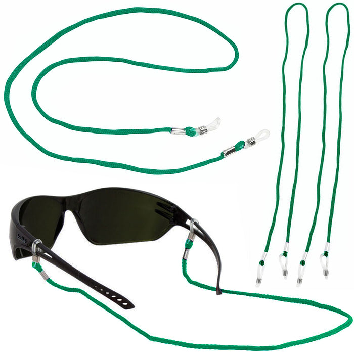 2 Pc Eyewear Strap Glasses Retainer Lanyard Cord Sunglasses String Holder Green