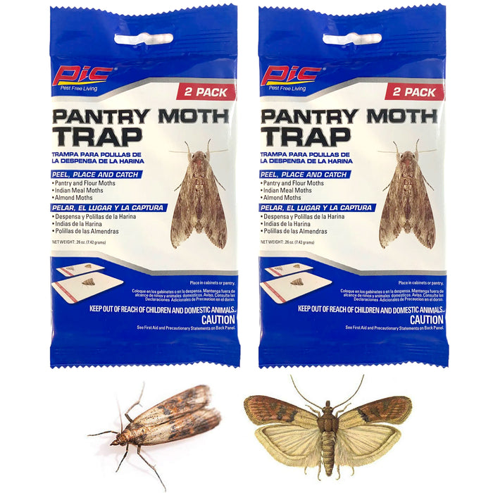 4 Pc Pantry Moth Glue Traps Sticky Boards Catch Food Moths Infestation Cupboard