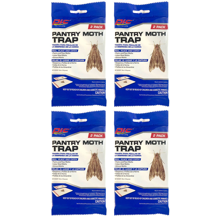 8 Pc Indian Meal Flour Pantry Moth Trap Glue Boards Food Moths Cupboard Cabinets
