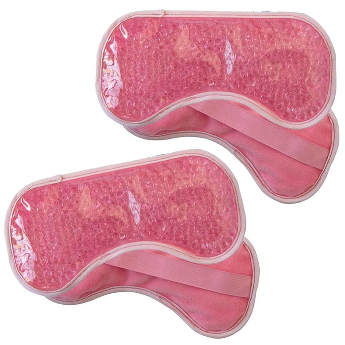 2 Pc Face Mask Gel Ice Pack Hot Cold Therapy Gift Pain Headache Migraines Relief