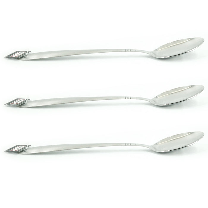 3 Stainless Steel Serving Spoons Event Cooking Utensil Kitchen Tools Perforated