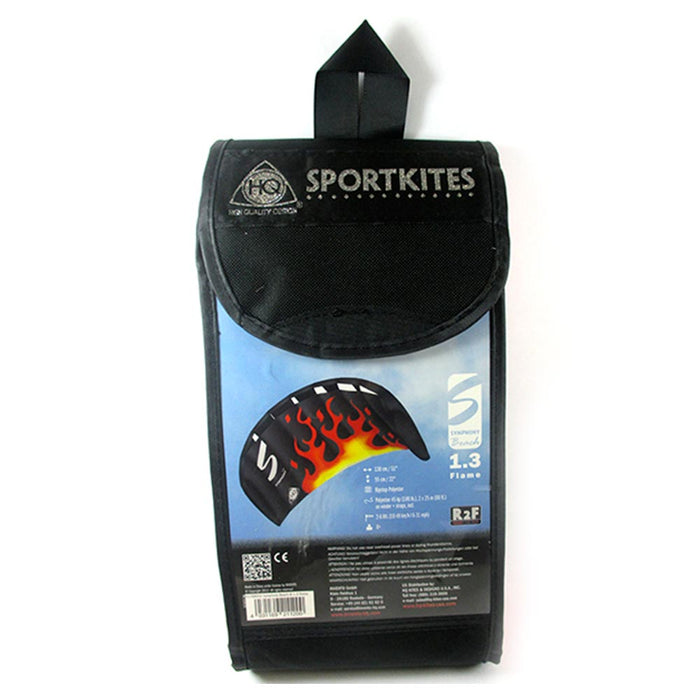 HQ 1.3M Symphony Beach Flame Trainer Kite Kiteboard Foil Power Control Bar Stunt