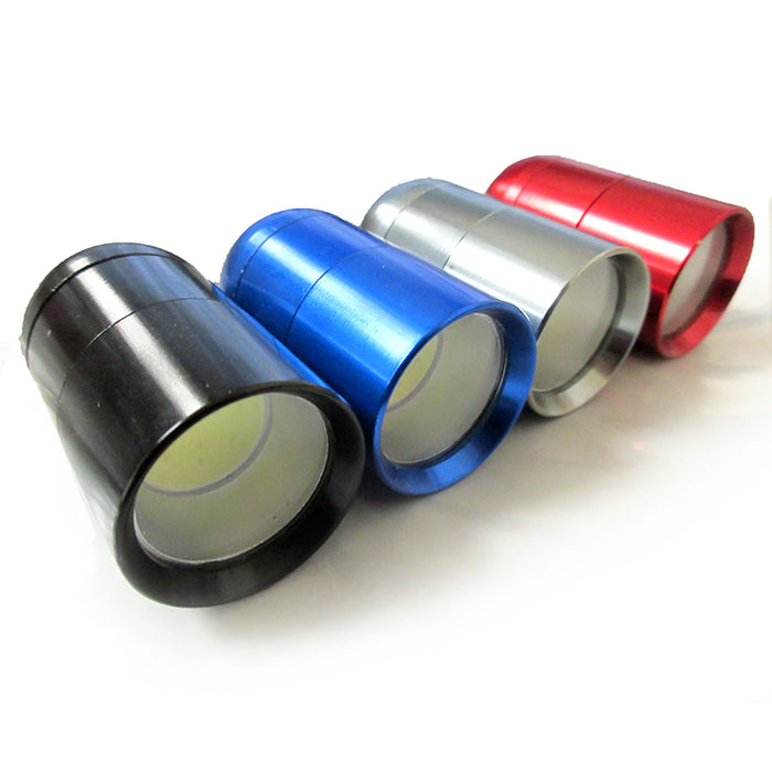 2 Pc Mini COB LED Flashlight Keychain Key Ring Camp Working Handy Light Portable