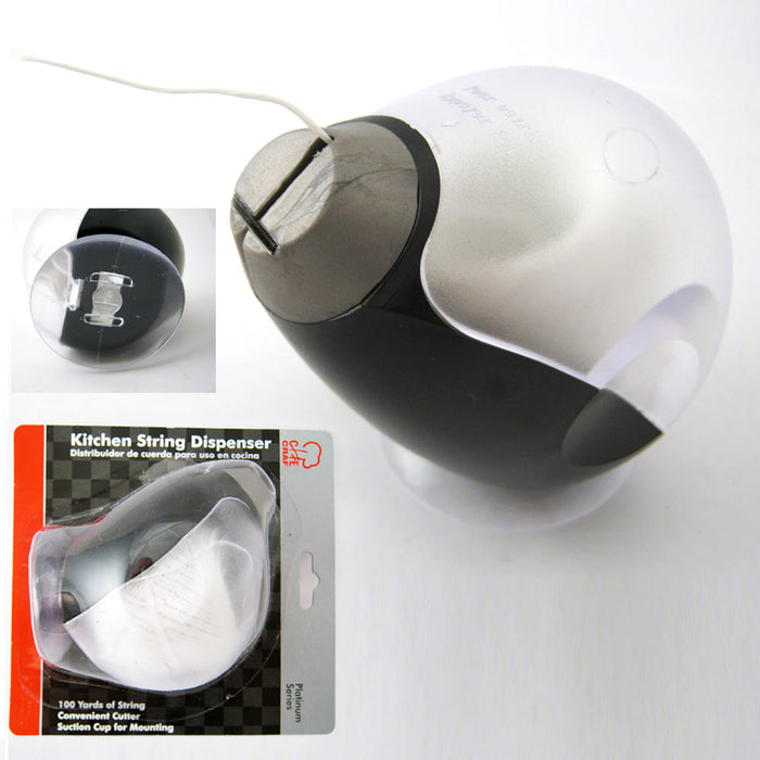 Kitchen String Dispenser Cord Holder Twine Chef Butcher 100 Yard Cooking Cutter