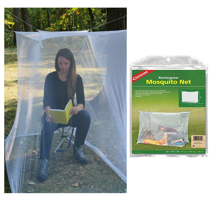 2 Mosquito Camping Net Insect Tent White Bugs Cover Indoor Outdoor Camp Portable