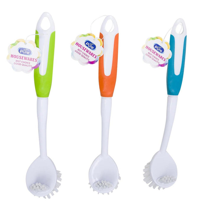 1 X Kitchen Scrub Brush Sink Dish Washing Vegetable Scrubber Multi Purpose Clean
