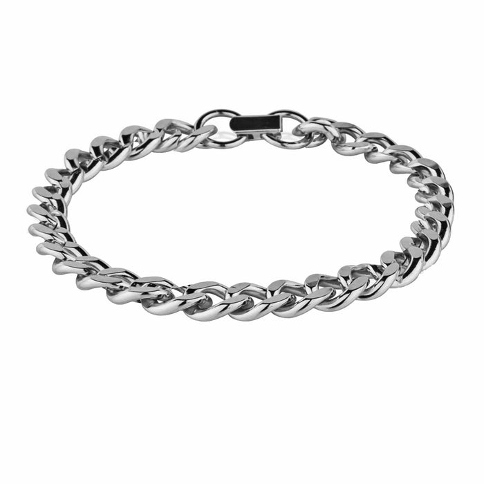 1 Cuban Link Bracelet Silver Plated Pure Copper Healing Energy Arthritis Relief