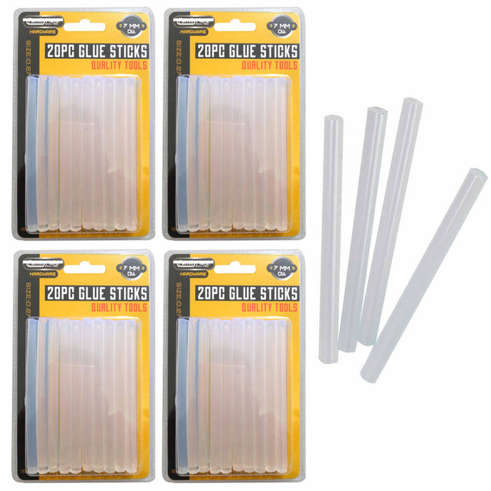 80pc Hot Melt Glue Gun Sticks 7mm X 10cm Heat Strong Adhesive Bond Repair Crafts