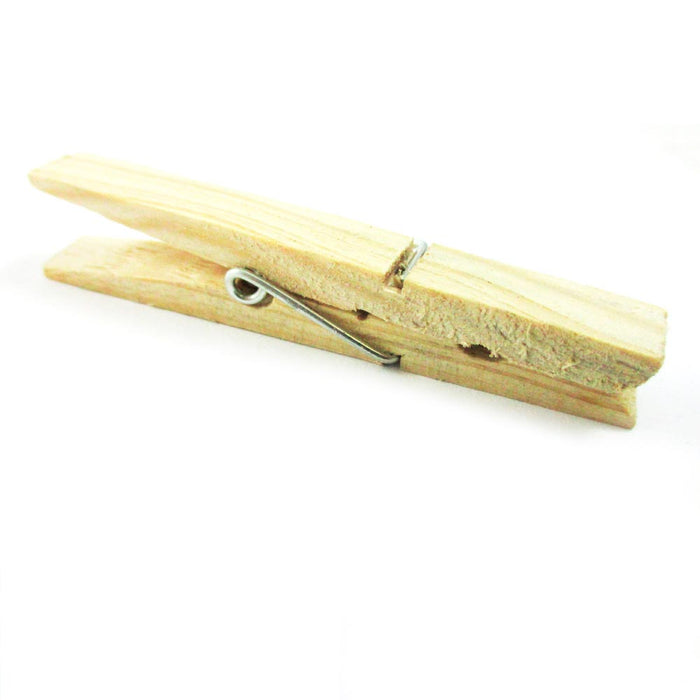 160 Wood Wooden 2 3/4" Inch Large Spring Clothespins Laundry Clothes Pins Crafts