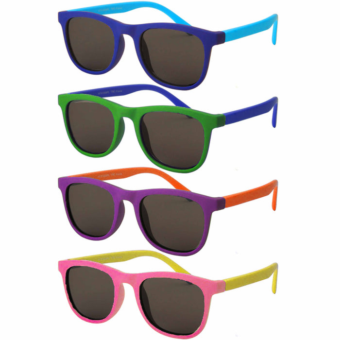 1 Kids Flexible Polarized Sunglasses UV400 TPE Material Non-toxic Safe Eyewear