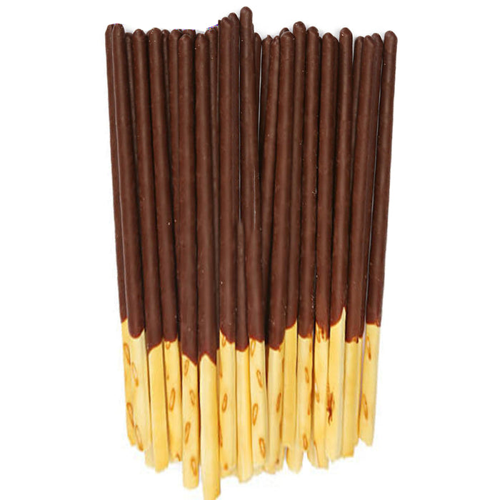 6 Pk Biscuit Cookie Sticks Chocolate Cream Covered Coated Straw Sweets Dessert