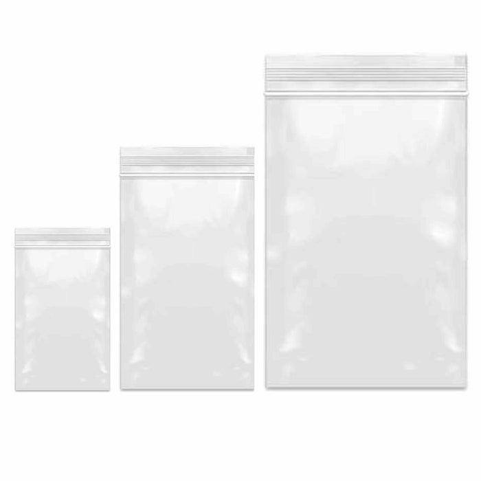 480Ct Clear Reclosable Poly Bags 2"x4" 3"x6" 5"x8.5" Plastic Resealable Seal Zip