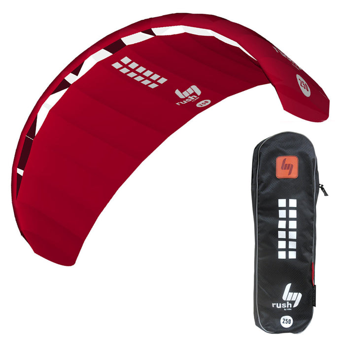 HQ POWERKITES Rush R2F 250 IV Pro Trainer Kite Power Kiteboarding Bar Safety New