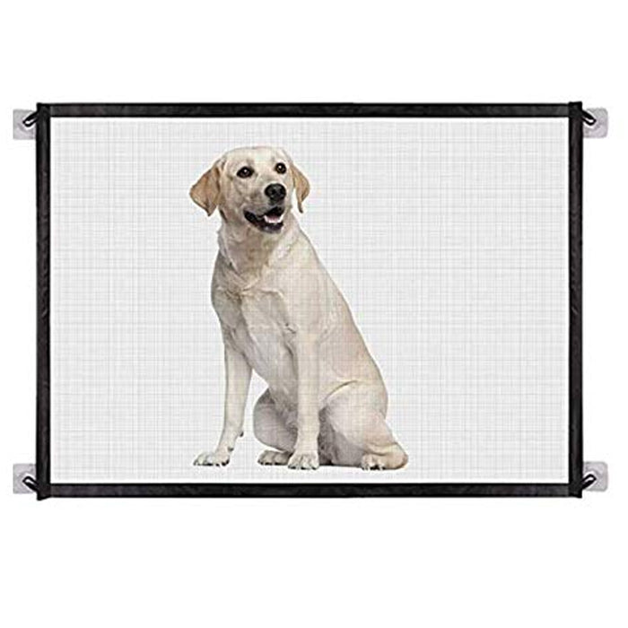 Large Pet Dog Baby Safety Gate Mesh Fence Portable Guard Indoor Home Kitchen Net