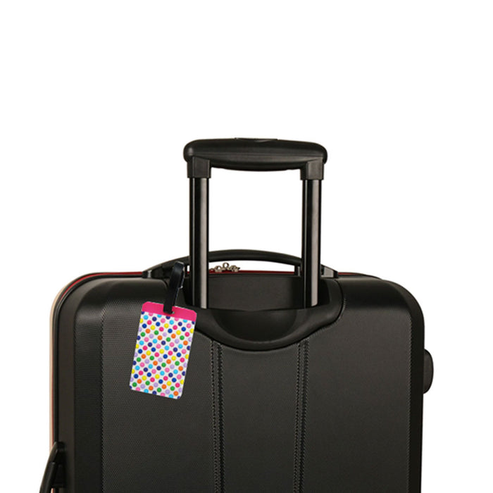 2 Travel Luggage Bag Tag Plastic Suitcase Baggage Office Name Address ID Label
