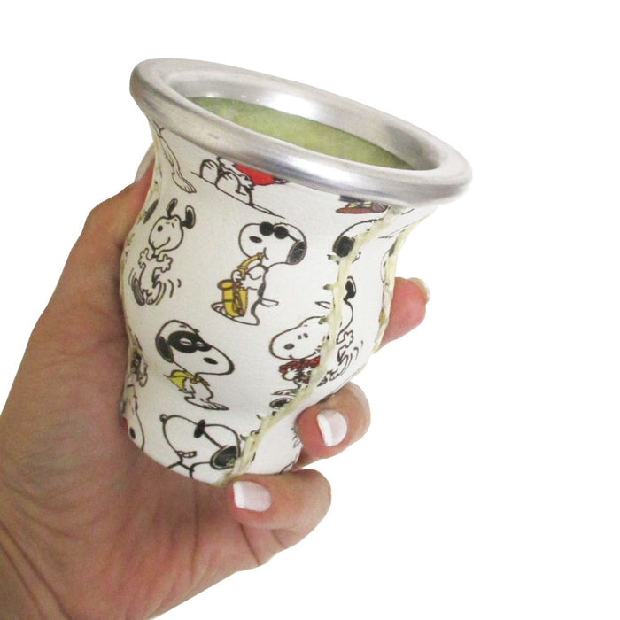 Cartoon Mate Gourd Bombilla Real Leather Straw Argentina Gaucho Drink Tea 9927