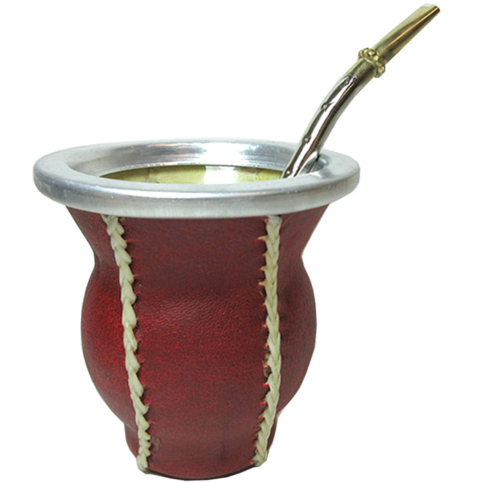 Argentina Mate Gourd Tea Glass Cup Thick Bombilla Straw Diet Drink Kit Set 3228