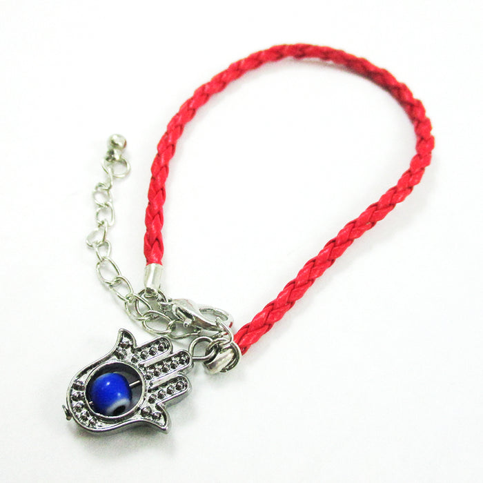 Women Hamsa Hand Evil Eye Rope Bracelet Good Luck Charm Kabbalah Red String Gift