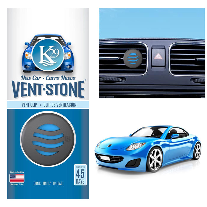 Scent New Car Air Freshener Clip Vent Long Lasting Refresher AC Odor Eliminator