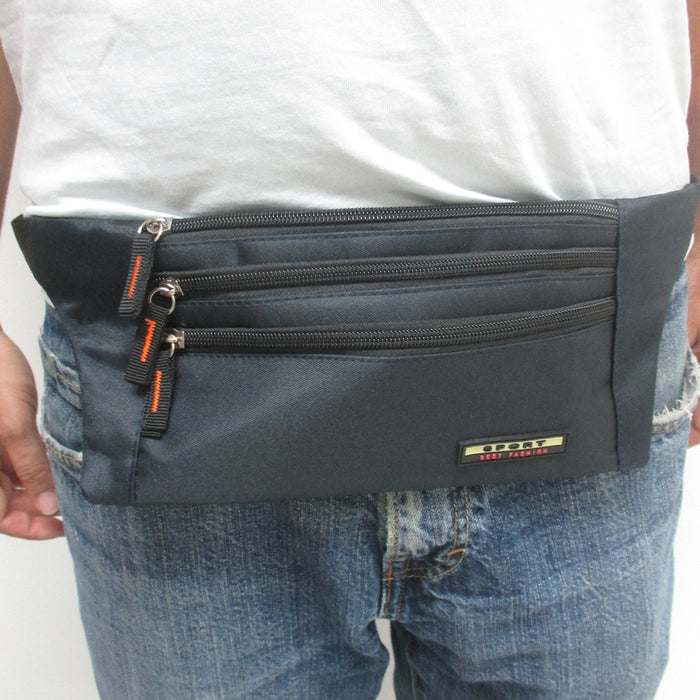Unisex Running Belt Bum Waist Pouch Fanny Pack Camp Sport Hiking Zip Bag Travel