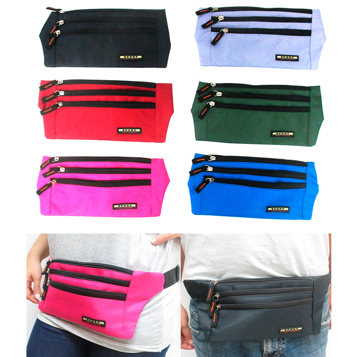 Unisex Running Belt Bum Waist Pouch Fanny Pack Camp Sport Hiking Zip Bag Travel