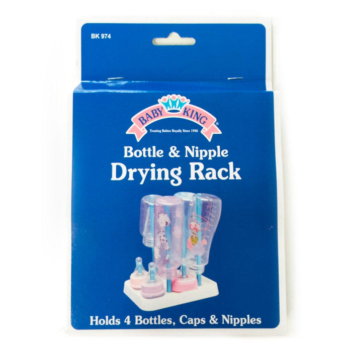 Baby Bottle Nipple Drying Rack Organizer Dryer Holds 4 Accesories Gerber Evenflo