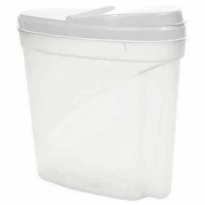 2 Pc Dry Food Storage Cereal Dispenser Pasta Rice Container BPA Free 4.8 Liters