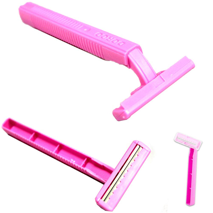 30 Pc Disposable Razors Classic Twin Blade Women Hair Removal Shaver Value Pack